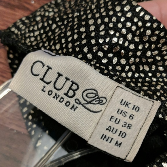 Bodycon front slit glittery dress. - Picture 6 of 7